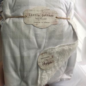 NWT | Sherpa Plaid Baby Blanket